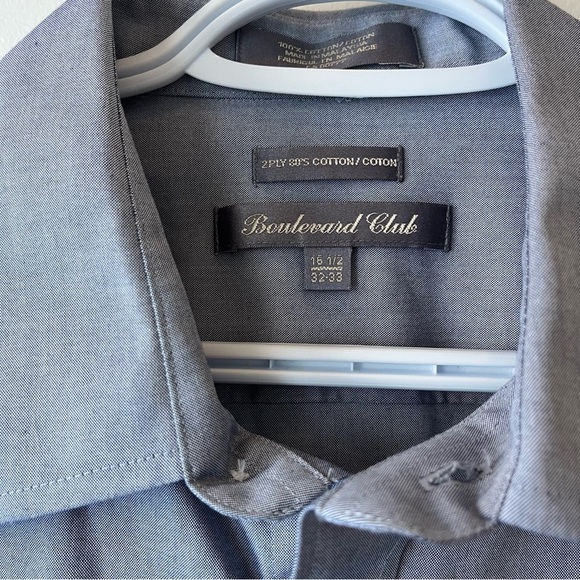 NWOT Boulevard Club dress shirt button up collared office - Picture 2 of 9